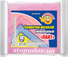Серветки віскозні універсальні 10шт ТМ "Джекпот"