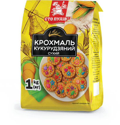 Крахмал кукурузный ТМ "Сто пудов", 1кг